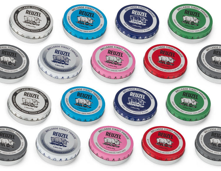Variety of Reuzel Pomades