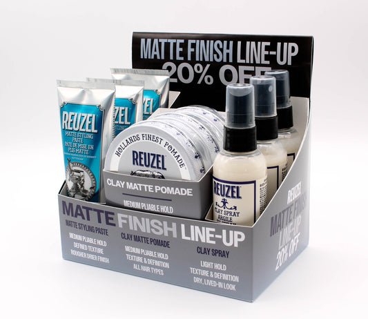 Matte Line-Up Display & Merch Kit
