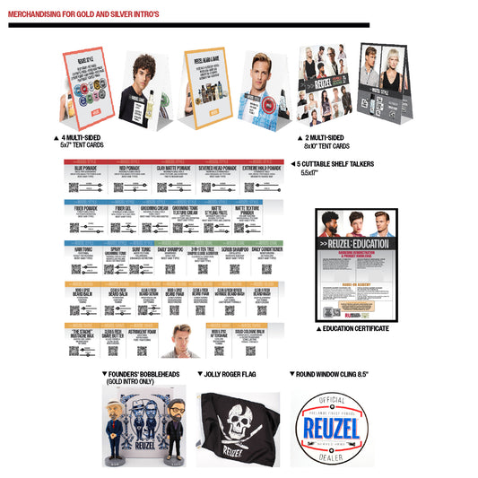 REUZEL SILVER INTRO details Merch Kit