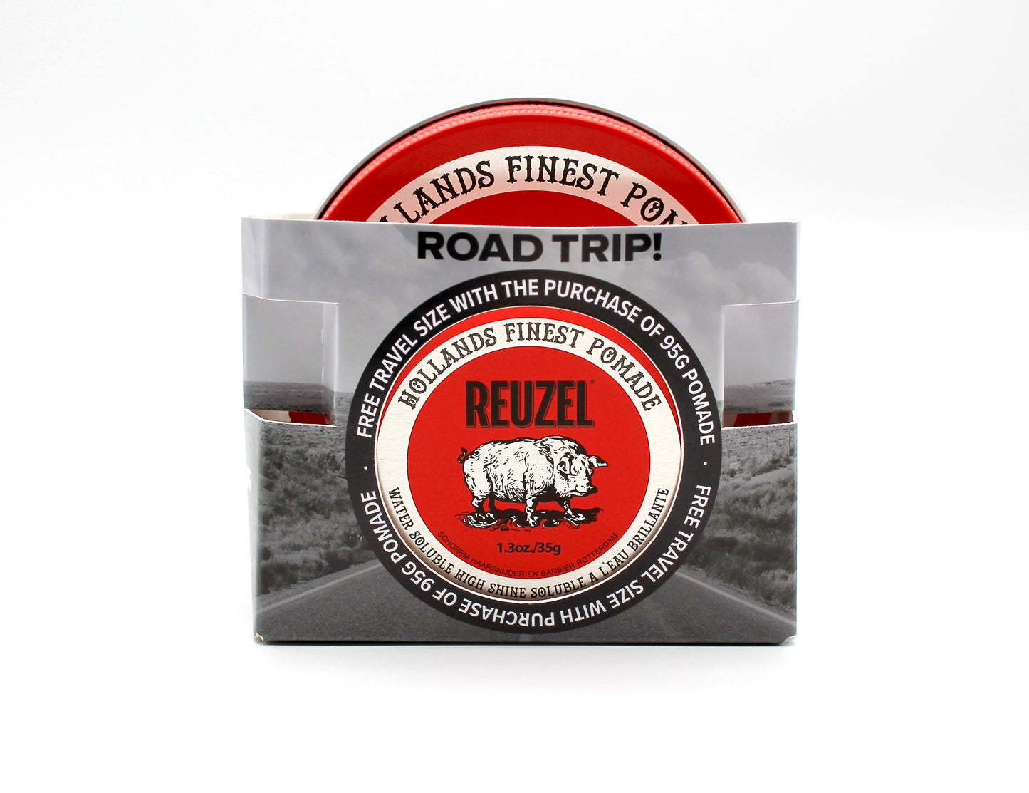 Road Trip 2025: FREE RED Pomade 1.3oz with Red 3.38oz Purchase!