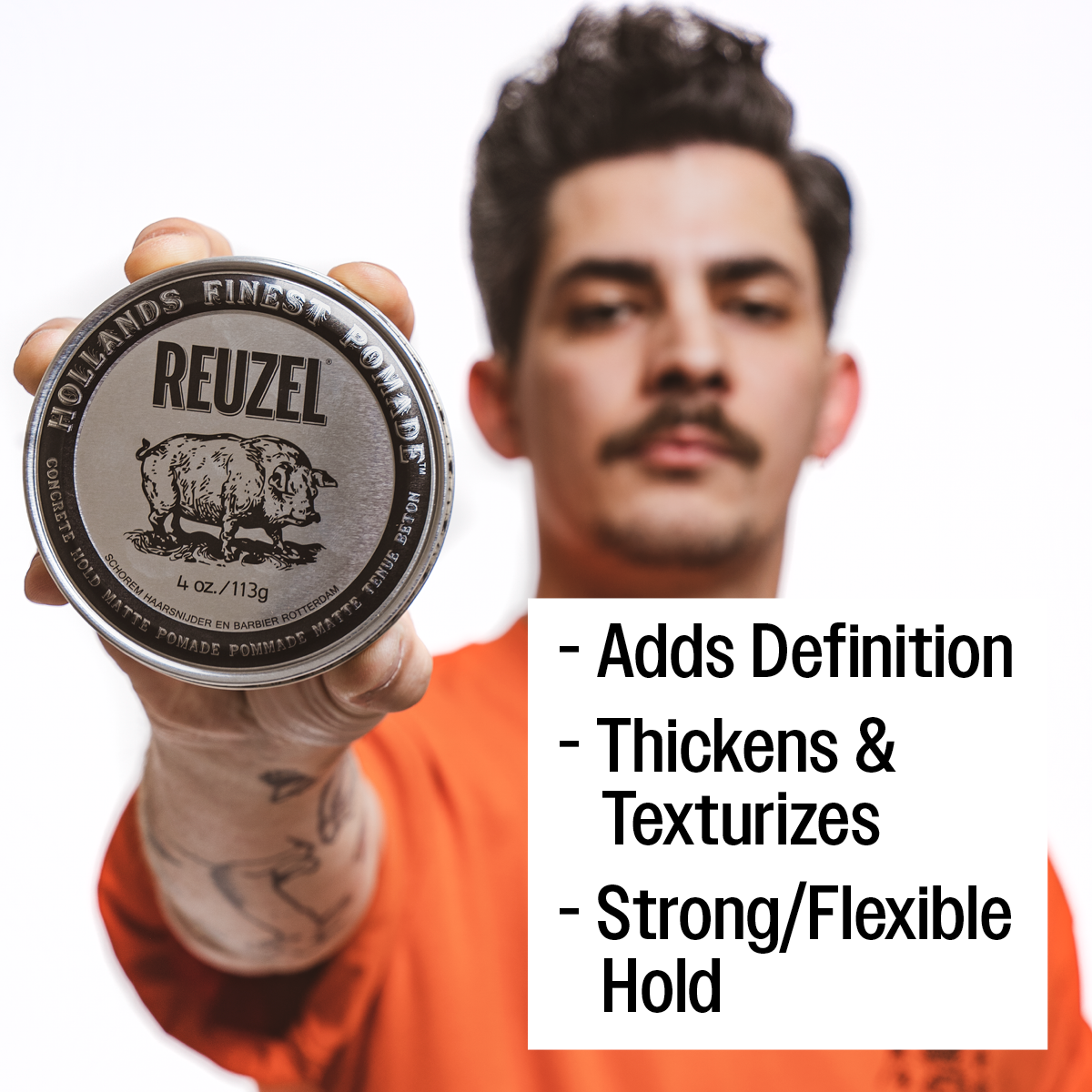 Concrete Hold Matte Pomade Case of 12 - 3.38oz/95g
