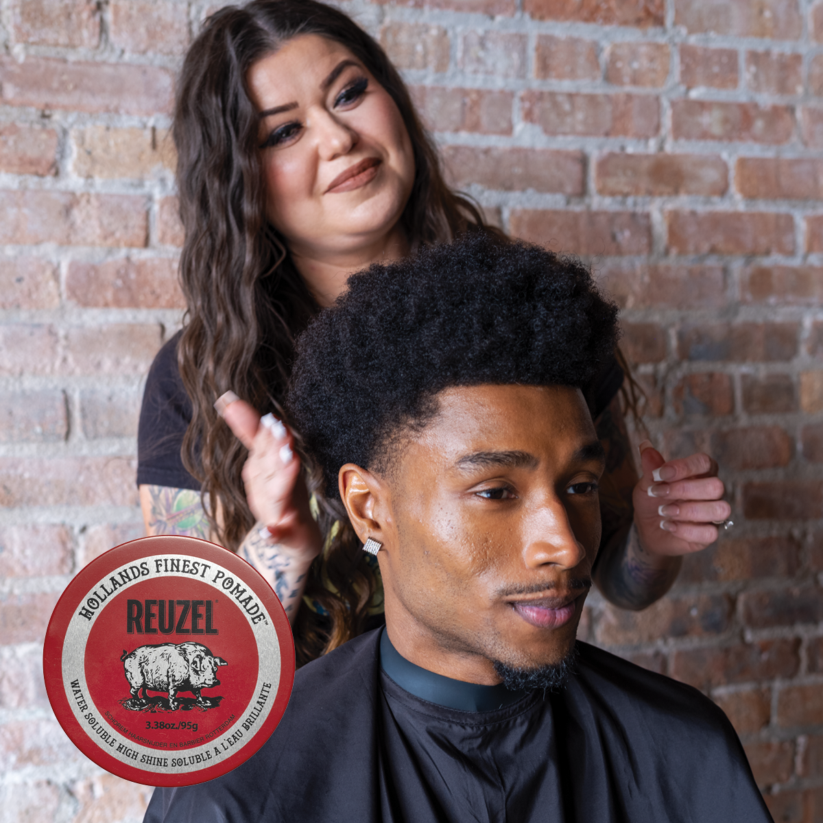 Red Pomade Water Soluble Case of 12 - 3.38oz/95g