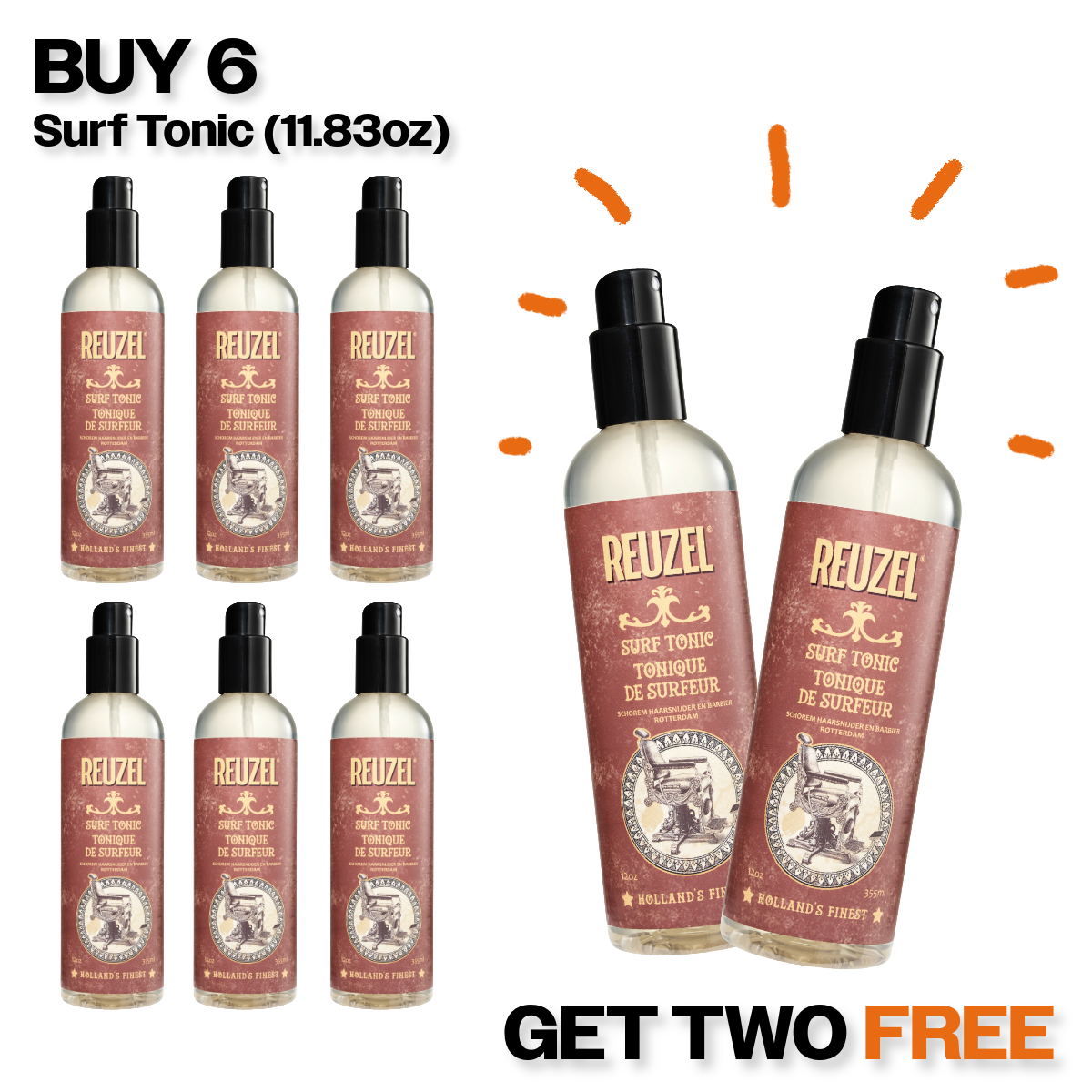 Purchase 6 - Surf Tonic - Receive 2 FREE