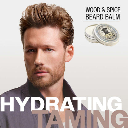 Reuzel beard balm wood and spice hydrating taming