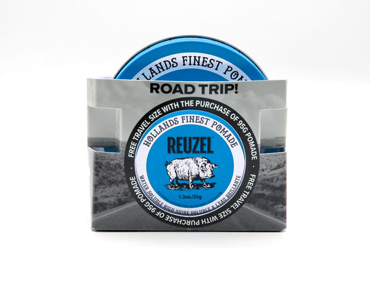 Road Trip 2025: FREE BLUE Pomade 1.3oz with Blue 3.38oz Purchase!