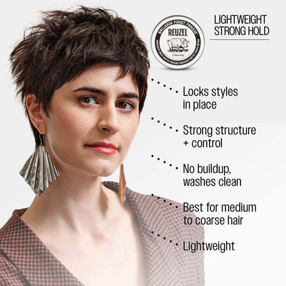 Lightweight strong hold locks styles in place strong structure and control no buildup washes clean best for medium to coarse hair lightweight