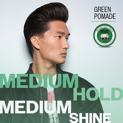 Reuzel green pomade medium hold medium shine