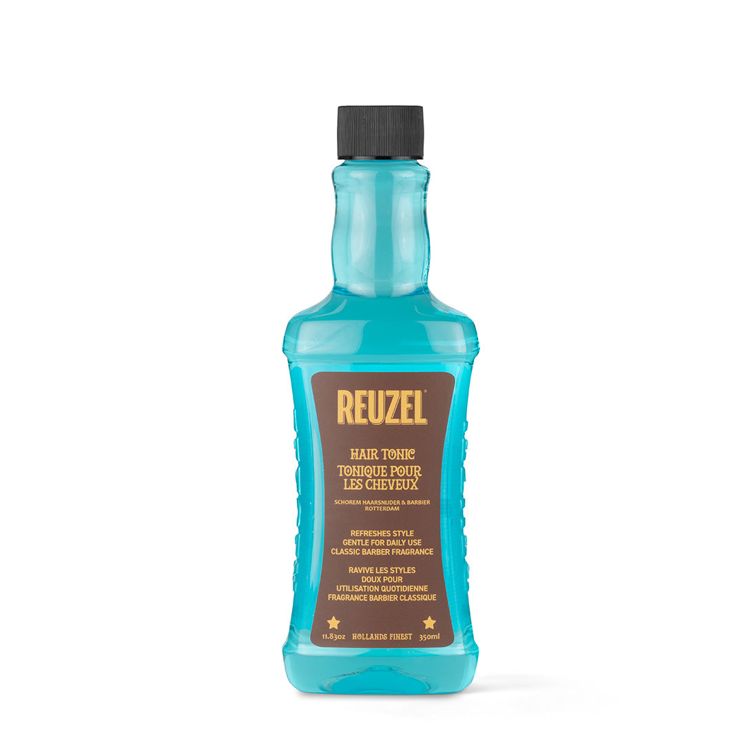 Mansfield King Hair Tonic 350ml bottle with label, front view showing product in clear container