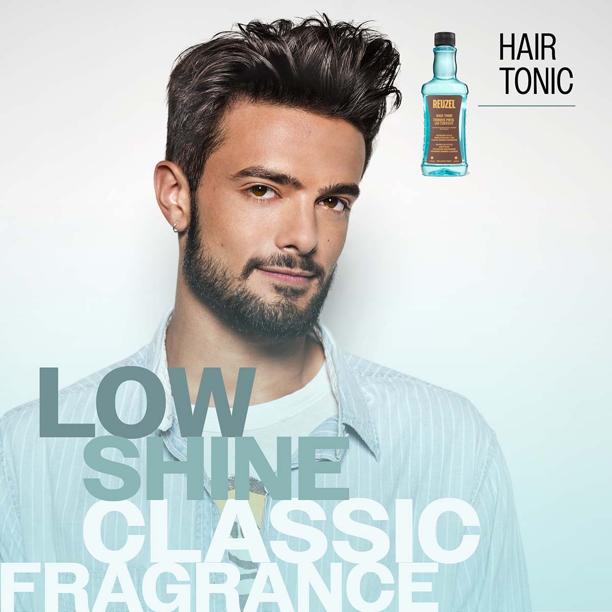 Reuzel hair tonic low shine class fragrance