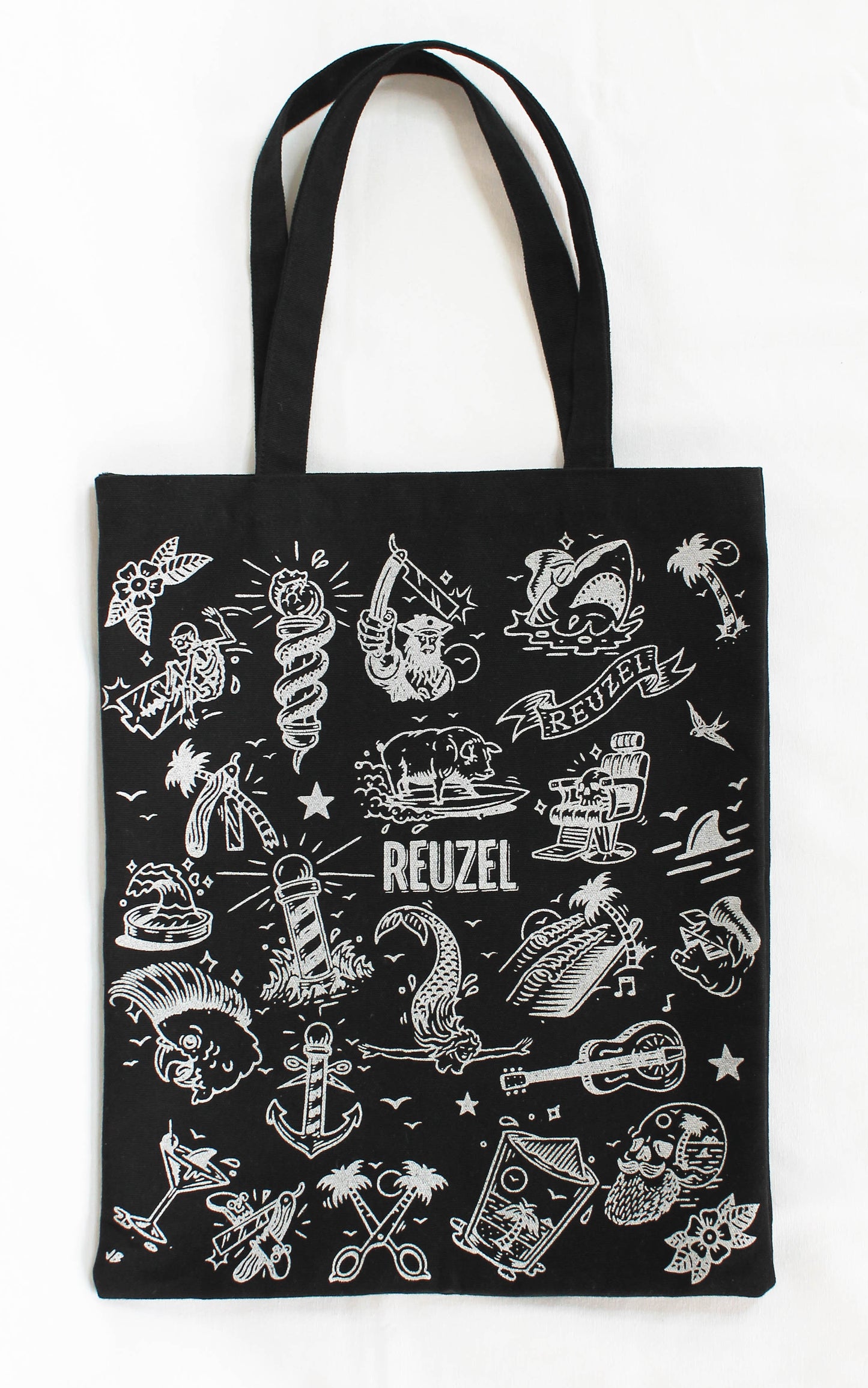 REUZEL Black Tote Bag
