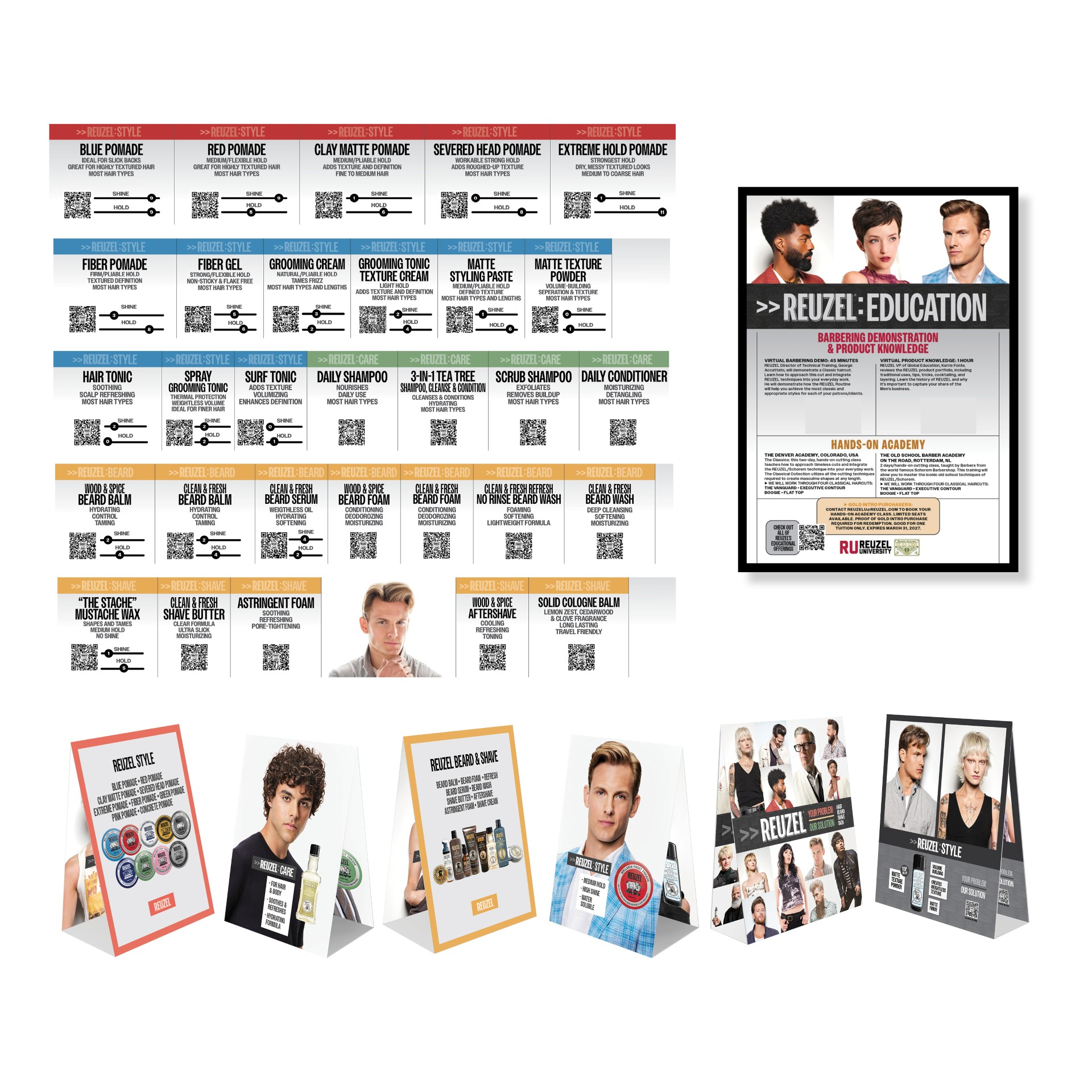 2026 REUZEL Merchandising Kit