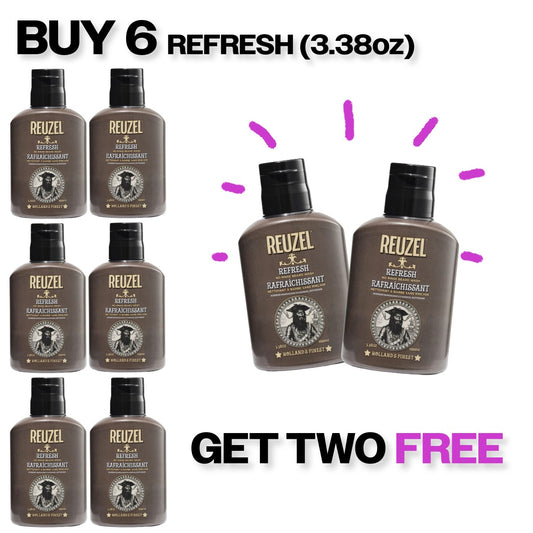 Purchase (6) REFRESH No Rinse Beard Wash - RECEIVE 2 free