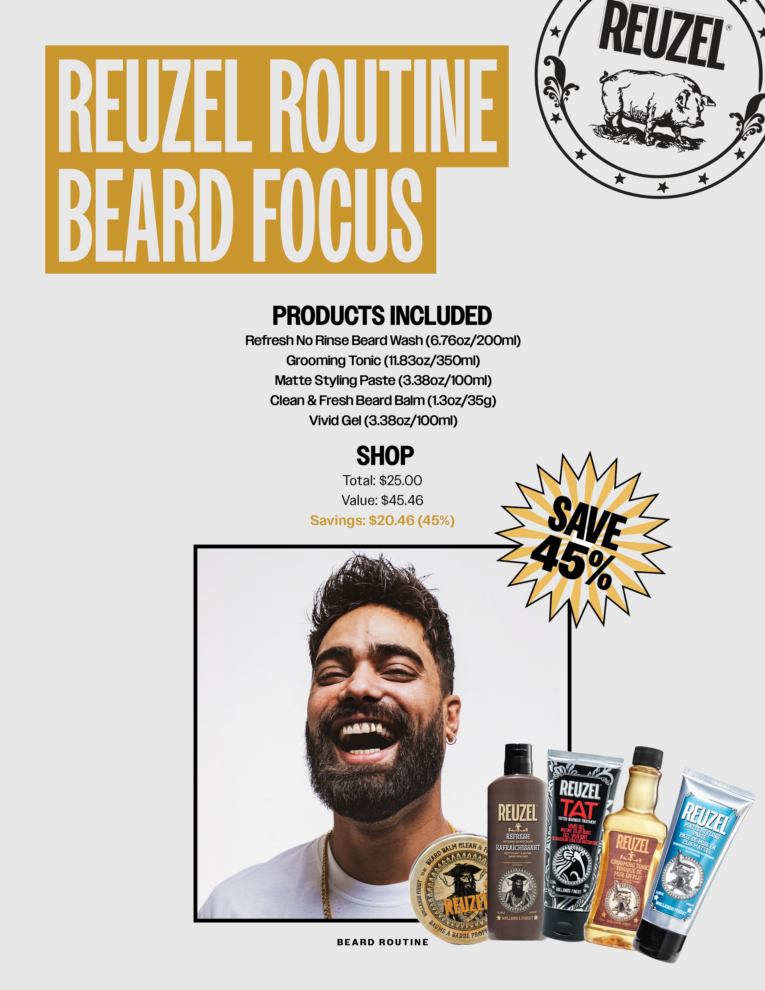 Reuzel Beard Routine - Save 45%