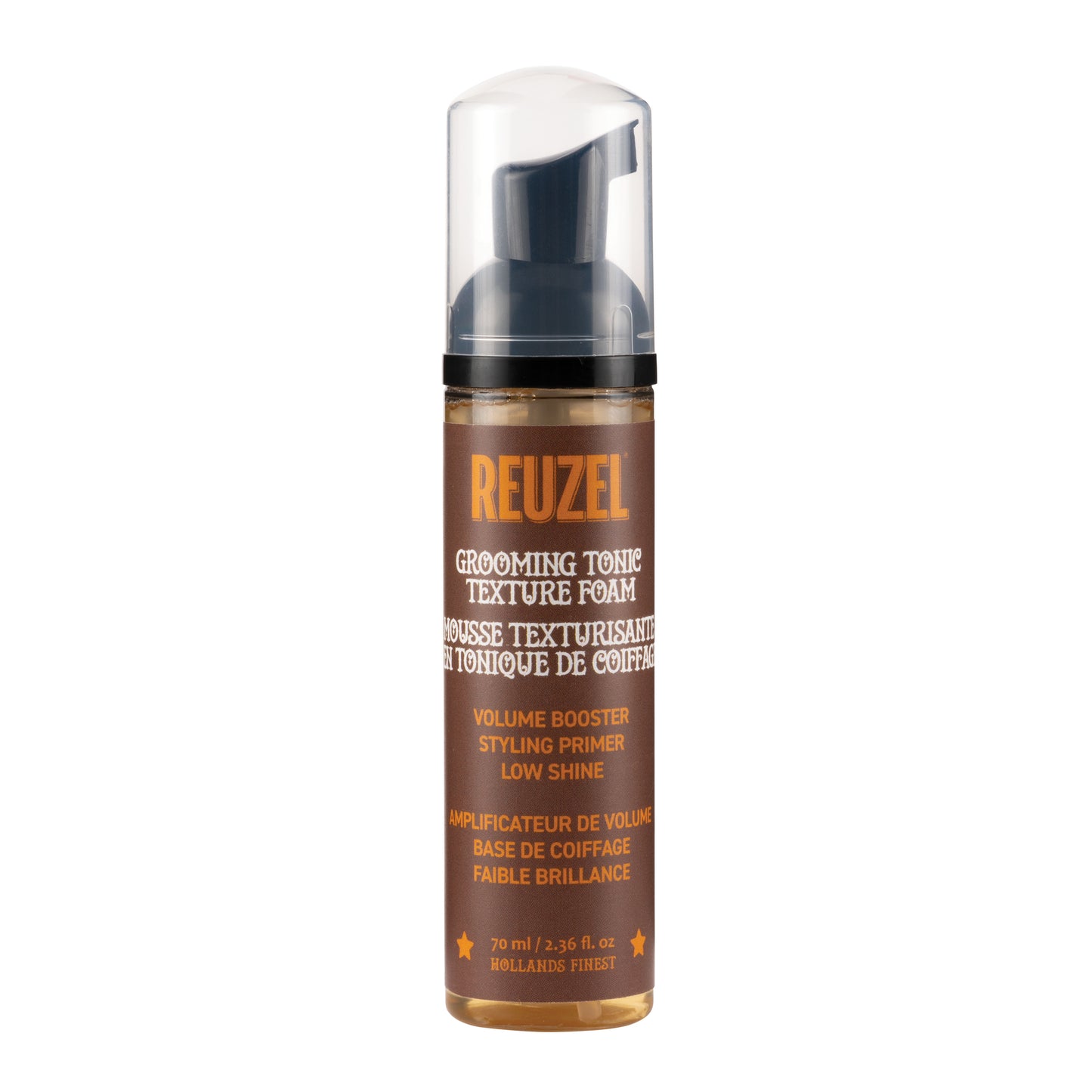 NEW Reuzel grooming tonic texture foam bottle on a white background