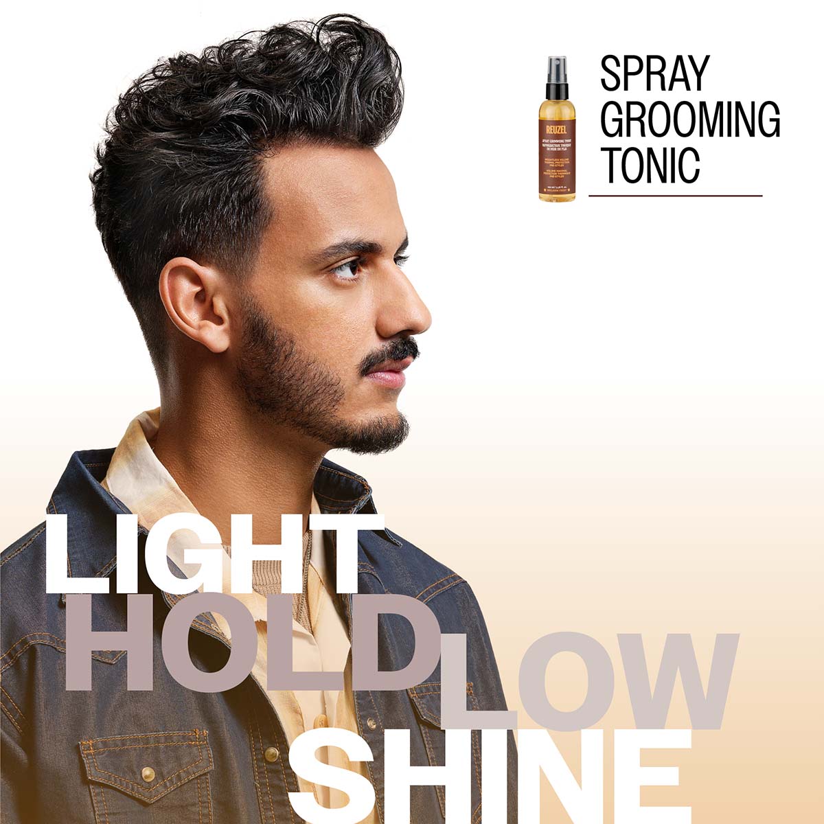 Reuzel spray grooming tonic light hold low shine