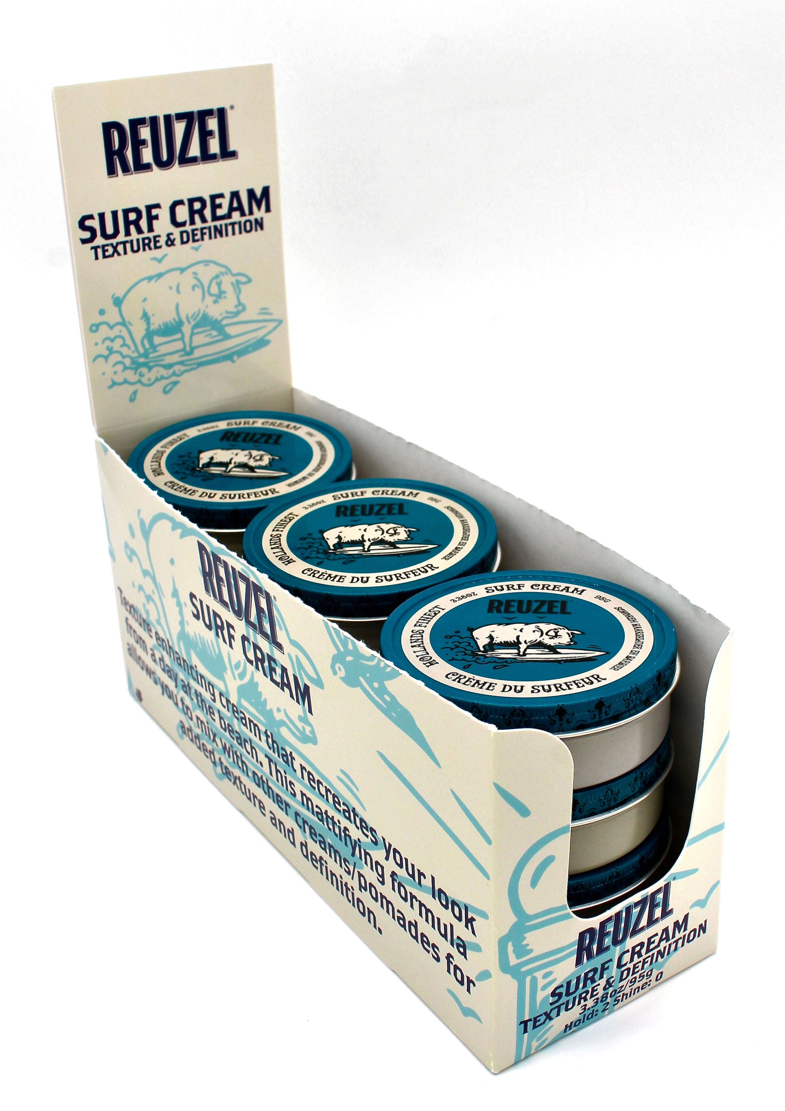 NEW Reuzel Surf Cream! Buy 11, Get 1 Free + Display