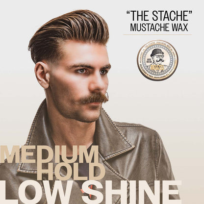 Reuzel "the stache" mustache wax medium hold low shine
