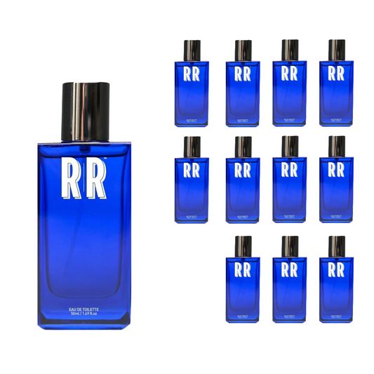 Image of REUZEL Fine Fragrance case. Image features 12x fine fragrances