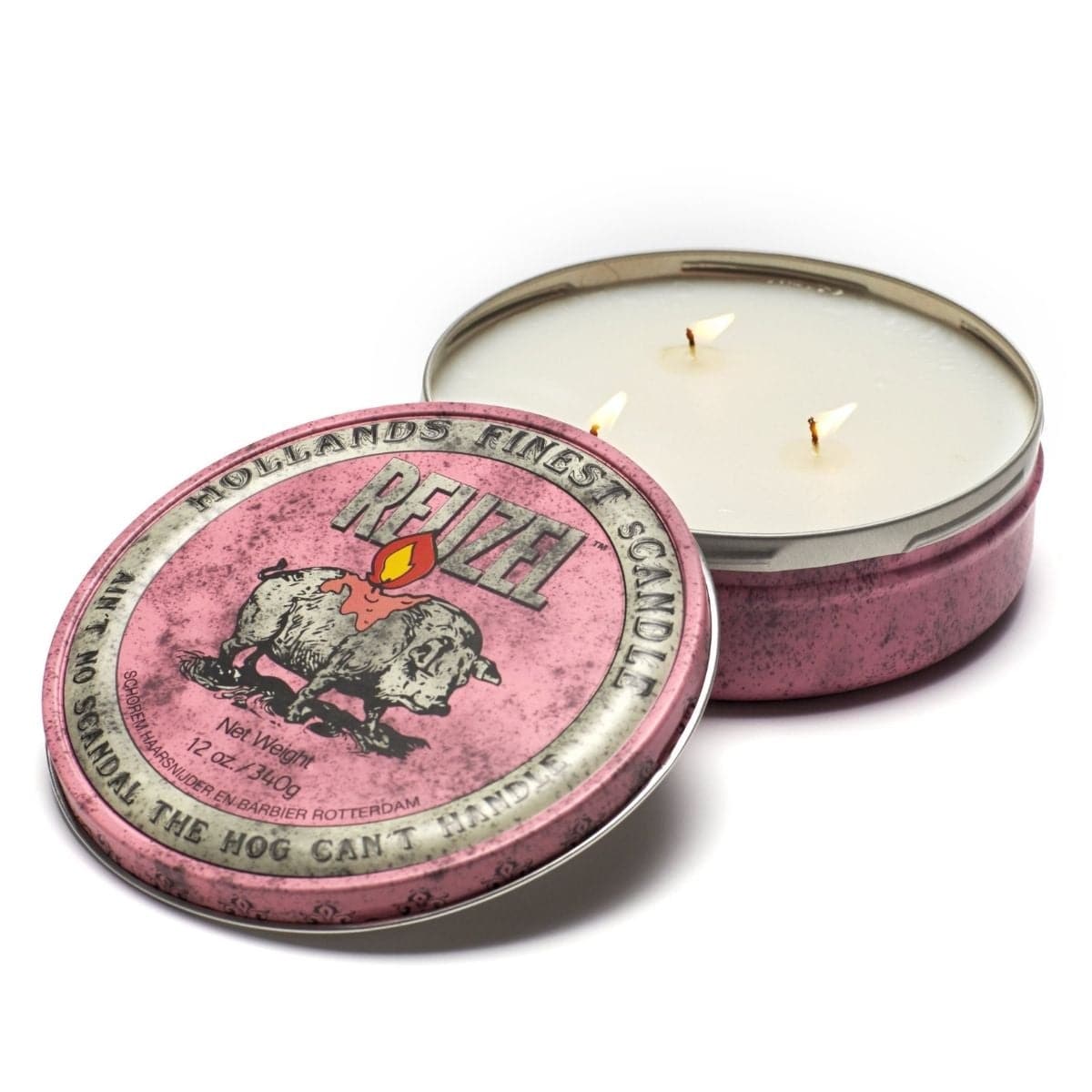 REUZEL Pink sCandle - 12oz/340g - Apple Salsa Scent